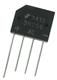 400V 2A Bridge Rectifier, SIP, Through Hole