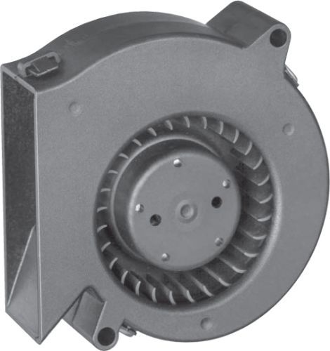 DC Blower, 24V, 4400RPM, 16.5CFM, Ball Bearing