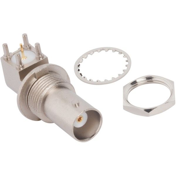 Conn BNC 0Hz to 4GHz 50Ohm Solder RA Thru-Hole F Gold