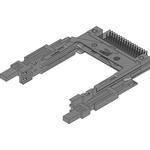 Conn PCMCIA HDR 68/68 POS 1.27mm RA Tray 0.5/ContactA