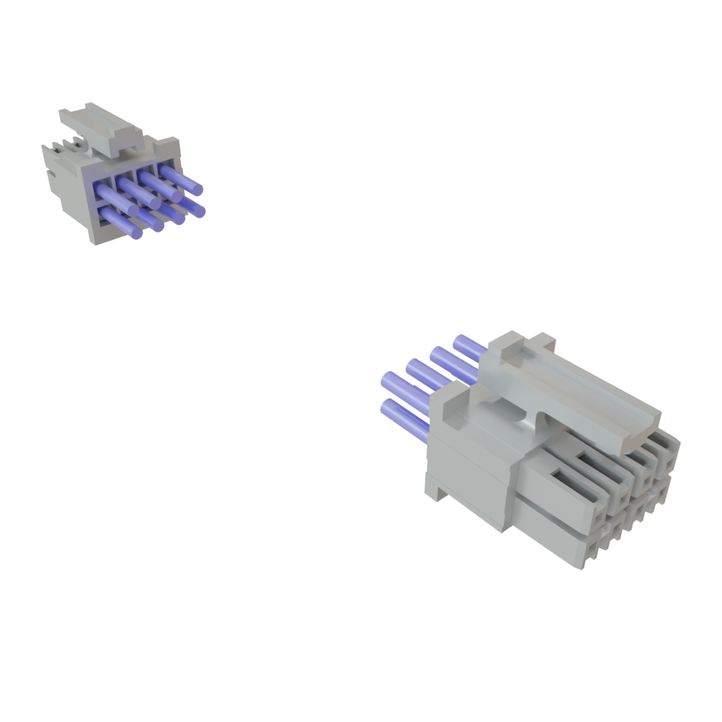 24AWG Power Cable Assembly, SKT-SKT, 300VAC, -55 to 105°C