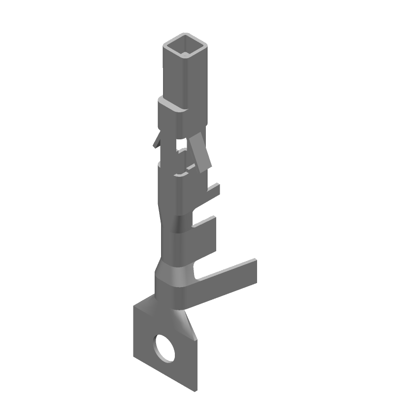 Female Power Contact, Crimp, 9A, 18-22AWG, Tin Plated Brass