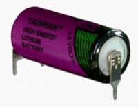 TADIRAN BATTERIES SL561/PT Battery, Lithium Thionyl Chloride, 1 Ah, 3.6 V, 2/3AA, PCB Pins, 14.7 mm