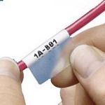 Printable Polyester Cable Markers - White, 1.5" x 0.5"