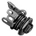 2 Pos Phone Jack F, Solder, Panel Mount, 125V