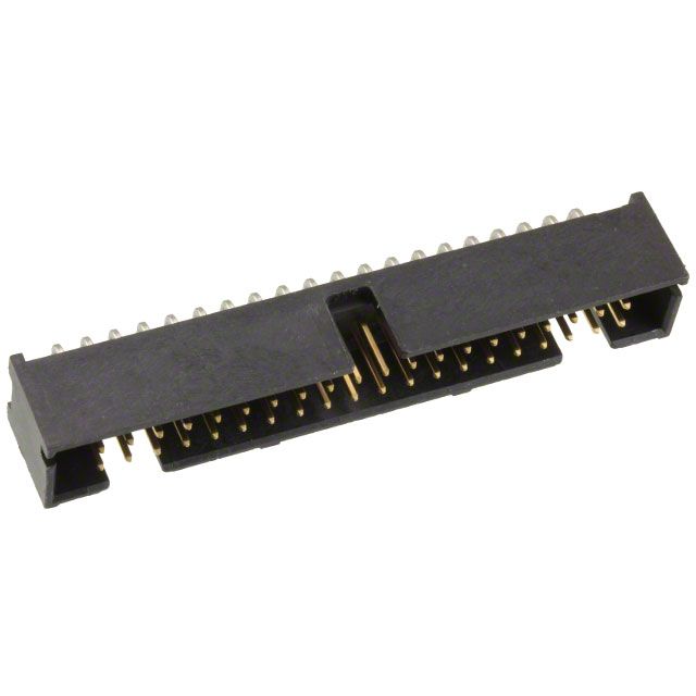 2.54mm RA Shrouded Header, 40 Pos, 1A, Gold Plating, Thru-Hole