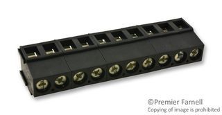 10 Pos ZIF/LIF FFC/FPC Connector, 15A, 300V, TH