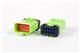 Automotive Connectors 10W MALE HOUSING LT GREEN 2.8MM TERM
