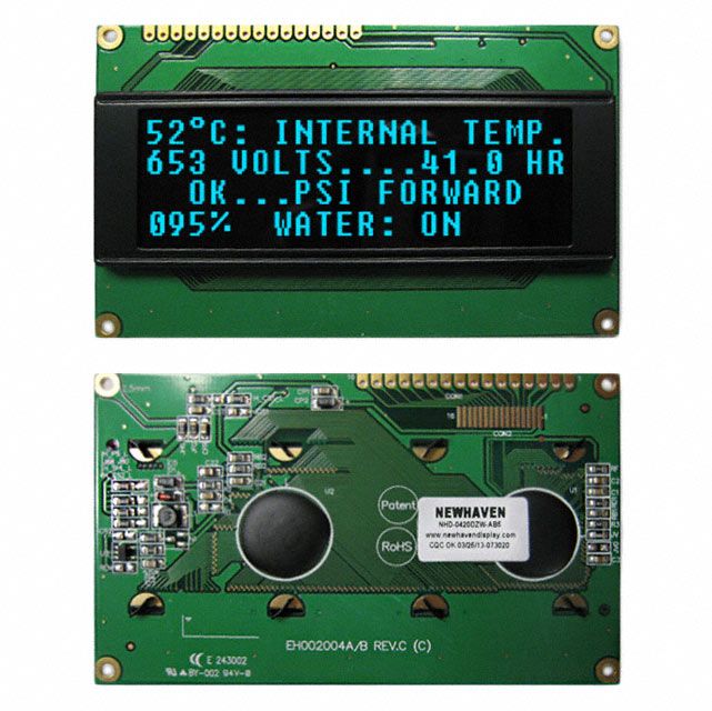 4x20 Blue OLED Character Display | SPI/Parallel Interface | 5V