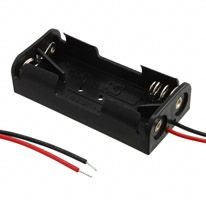 BATT HOLDER AAA 2 CELL 6 LEADS
