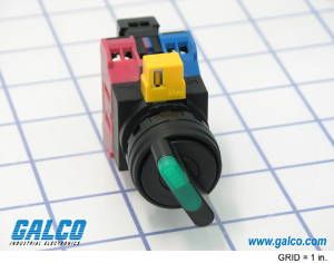 Switch Selector N.O./N.C. DPST 45° Knob 10A 440VAC 220VDC 745.7VA Screw 500000Cycles Panel Mount