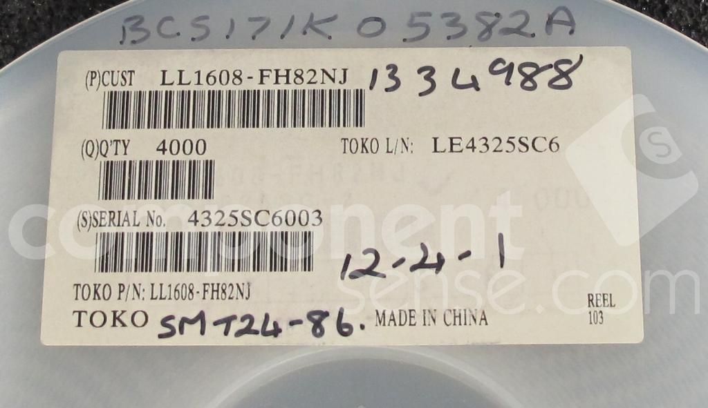 Fixed Ind 82NH 300MA 1.5 Ohm SMD