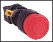 Emergency Stop Switch, Red Mushroom, DPST, 10A 250VAC, Solder, Panel Mount