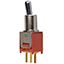 SPDT Toggle Switch, 20VAC/20VDC, 400mA, PC Mount, Non-Illuminated
