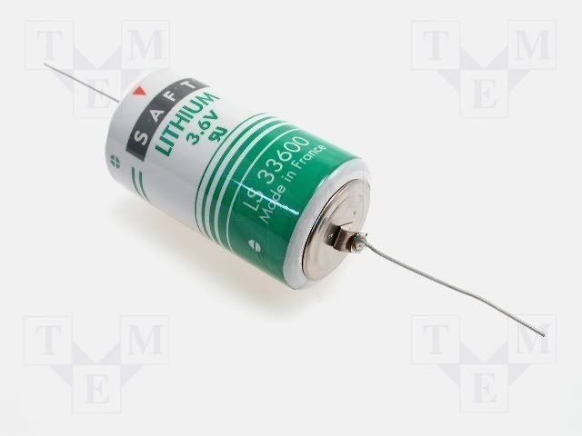 Saft LS33600CNA Lithium Thionyl Chloride D Battery