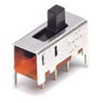 4PDT Slide Switch, 20VAC/20VDC, 300mA, PC Pins, Thru-Hole