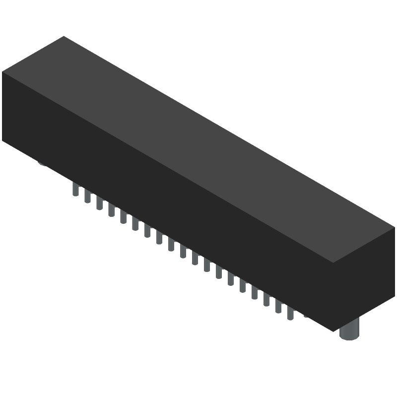 78 Pos D-Sub Receptacle, Straight, Solder, Gold Contacts, 1.5A, 125V