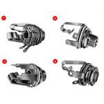 3 Conductor 1/4" Stereo Female Connector, Solder, Nickel Plated