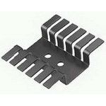 Heat Sink Passive TO-220 Hat Channel Screw Mount Aluminum 9.6°C/W Black Anodized