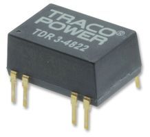 TRACOPOWER TDR 3-0511 Isolated Board Mount DC/DC Converter, DIP, Fixed, Adjustable, Through Hole, 4.5 V, 9 V, 5 V