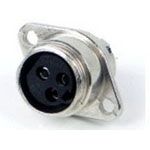 Conn Slim Line Connector F 4 POS Solder Lug ST Panel Mount 4 Terminal 1 Port