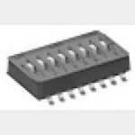 4-Pos SPST Slide DIP Switch, 20VDC 0.4VA, 1.27mm Pitch, SMD Gull Wing