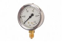 Sferaco 1613008 Analogue Positive Pressure Gauge Bottom Entry 25bar, Connection Size G 1/4