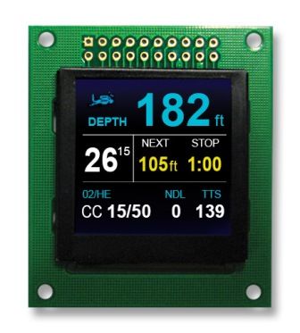1.5" 128x128 Full Color OLED Graphic Display, Serial/Parallel