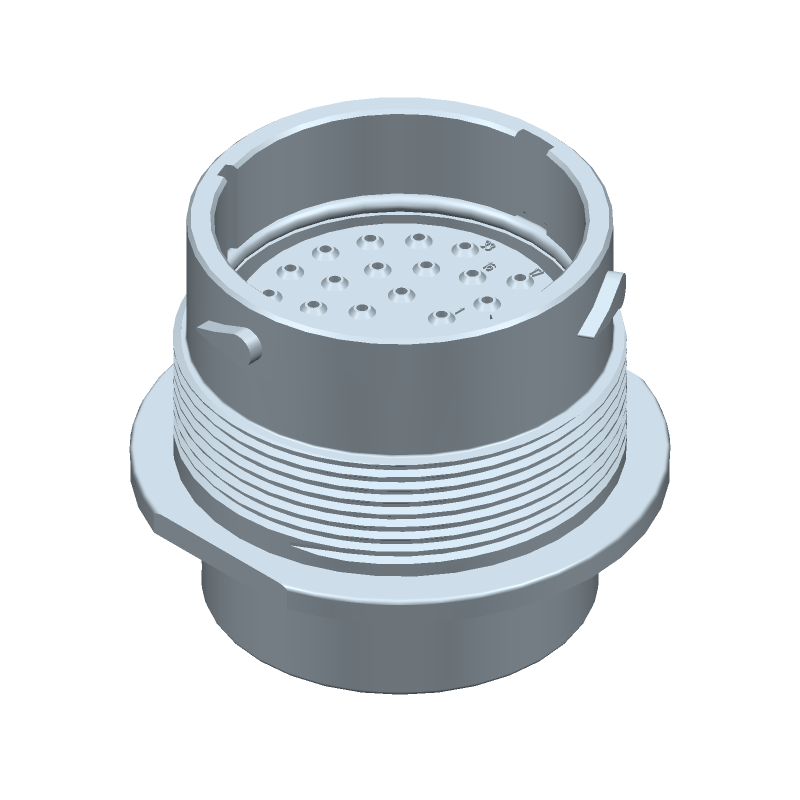 Conn Circular PIN 33 POS Crimp ST Jam Nut 33 Terminal 1 Port Automotive Bulk