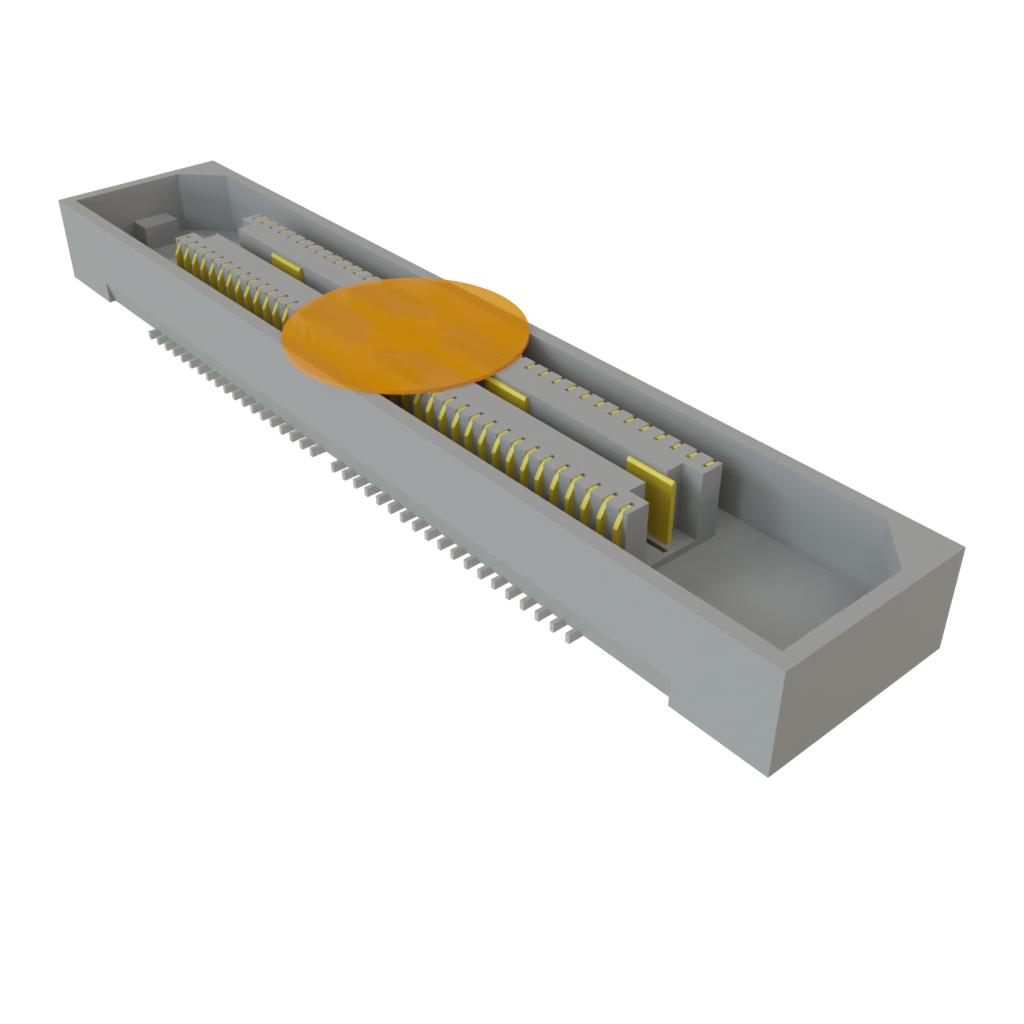 Micro High Speed Socket Strip, 76-Contact, 2-Row, 275VAC, -55 to 125°C