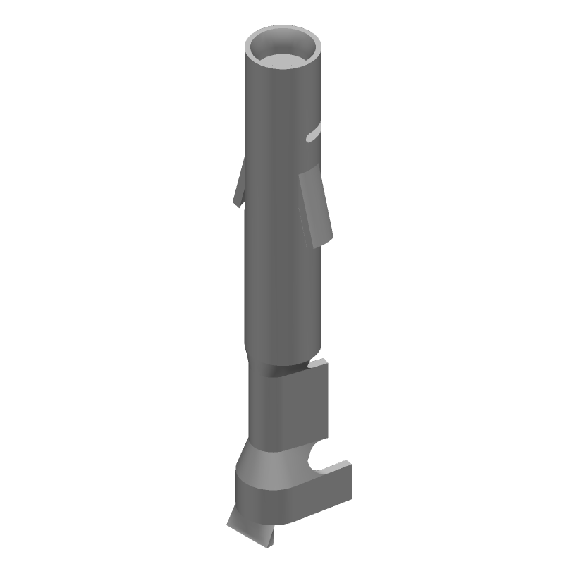 19A 600V Female Socket Crimp Tool, Wire-to-Wire, Tin