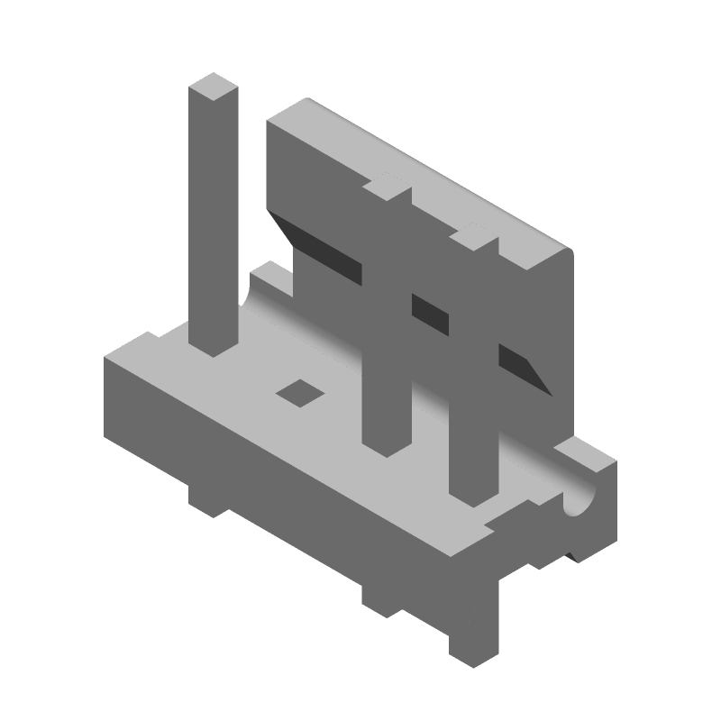 Wire to Board Header, 4 Pos, 7A, 600V, 3.96mm Pitch, Solder, TH