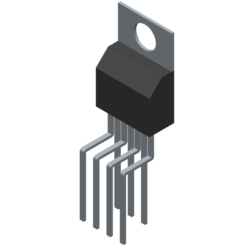 5A Step-Down Voltage Regulator, Adj, 8-40V In, 1.21-37V Out, 260kHz, TO-220
