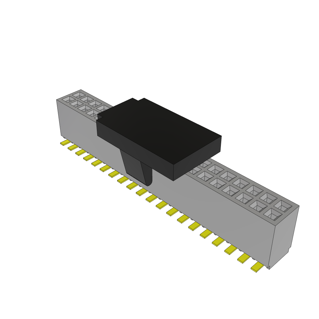Conn Socket Strip SKT 40 POS 1.27mm Solder ST Top Entry SMD TIGER EYE™ Tube