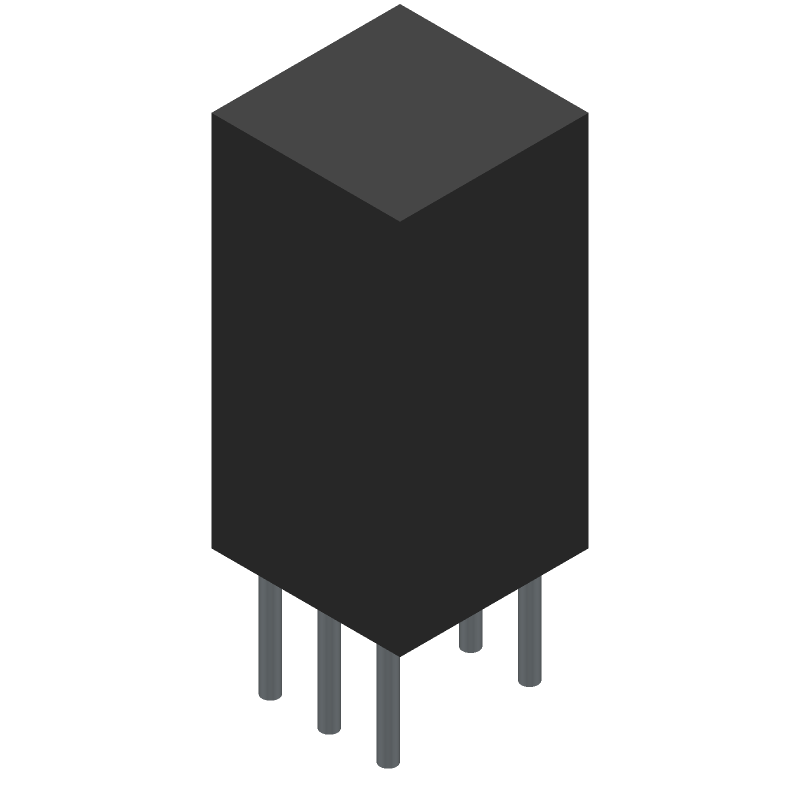 Switch Push Button ON (ON) DPDT Plunger 0.1A 30VDC Momentary Contact PC Pins Thru-Hole