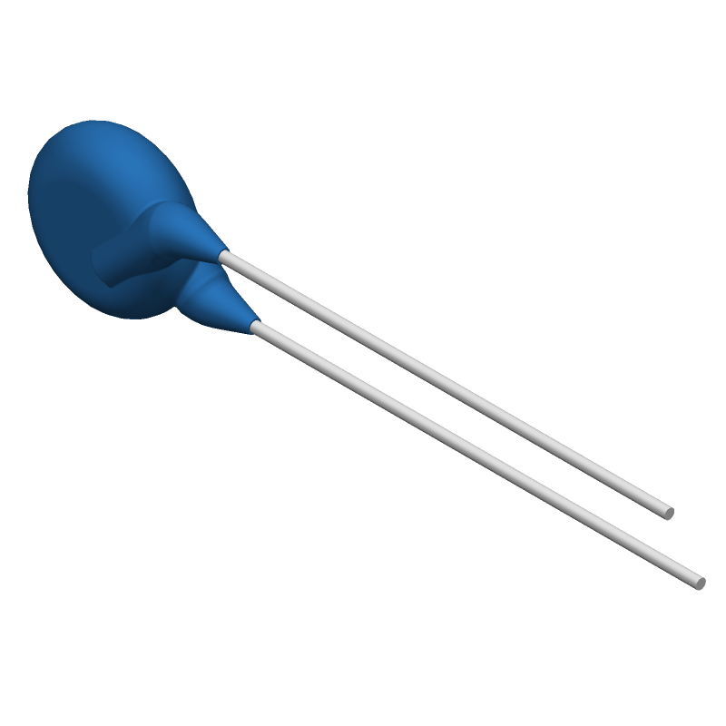 Cap Ceramic Single Suppression X1/Y2 0.0025uF 440VAC/250VAC Y5U 20% (9 X 4.5mm) Radial 5mm 125°C Bulk