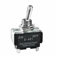 Switch Toggle ON None OFF DPST Round Lever Solder Lug 25A 250VAC Panel Mount with Threads