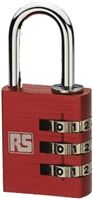 RS Pro 30mm Aluminium Combinationwith Padlock, 5mm Shackle