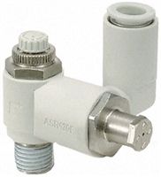 SMC ASR R 3/8 Male Air Saving Valve 8mm Tube, Maximum of 1Mpa