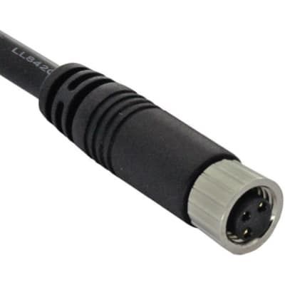 3-Pos M8/M12 Receptacle to Free End Cable Assembly, 5m, 5A, IP67