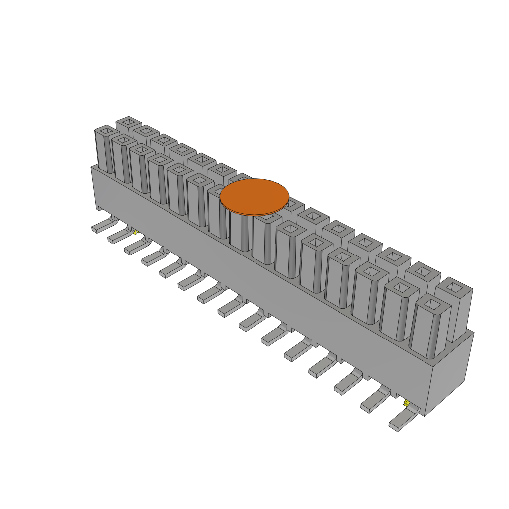 .100 Inch Mini Mate® Isolated Power Connector Socket Strip