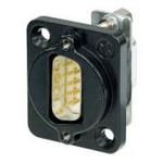 Rectangular Connector Adapter, 9 Contacts(Side1), 9 Contacts(Side2), Male-Female,