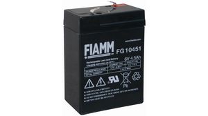 Lead-acid battery 6 V 4.5 Ah, FG10451, Fiamm