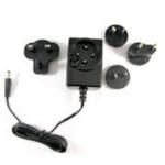 Universal power supply with adaptable plugs