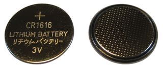 COIN CELL, LITHIUM, 3V, 50MAH, CR1616; Battery Technology:Lithium; Battery Capacity:50mAh; Battery Voltage:3V; Battery Size Code:1616; Battery Terminals:Flat Top; External Diameter:16mm; External Height:1.6mm; External Width:-; External Depth:-; Weight:1.2g; Battery IEC Code:CR1616; Battery NEDA Code:-; Product Range:-; SVHC:No SVHC (15-Jun-2015)