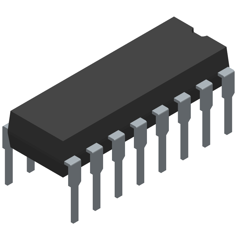 TRANSISTOR 0.5 A, 50 V, 7 CHANNEL, NPN, Si, POWER TRANSISTOR, PLASTIC, DIP-16, BIP General Purpose Power