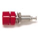 Female Turret Connector, 15A, 2.5kV, Brass/Gold/Nickel