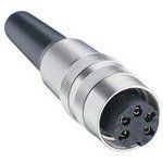 4-Pin DIN Audio/Video Socket Connector, Metal, 5A, 250V