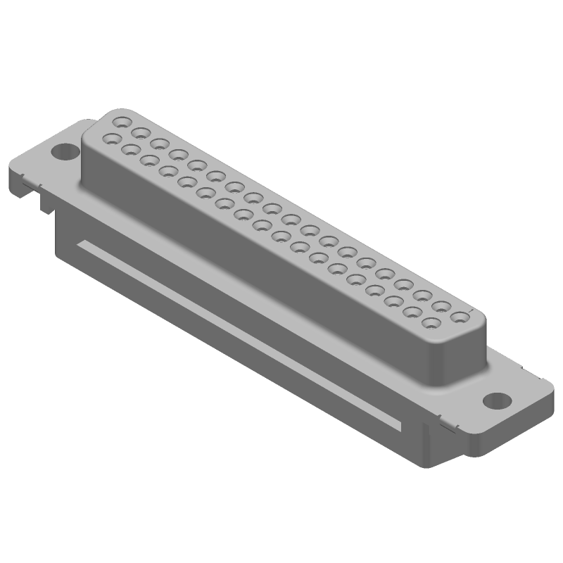 D-Subminiature F 37 POS RA IDC Cable Mount 250V 1.25A Shielded