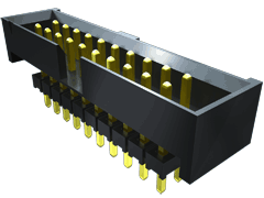 Conn Elevated Shrouded Header HDR 14 POS 2mm Solder ST Thru-Hole